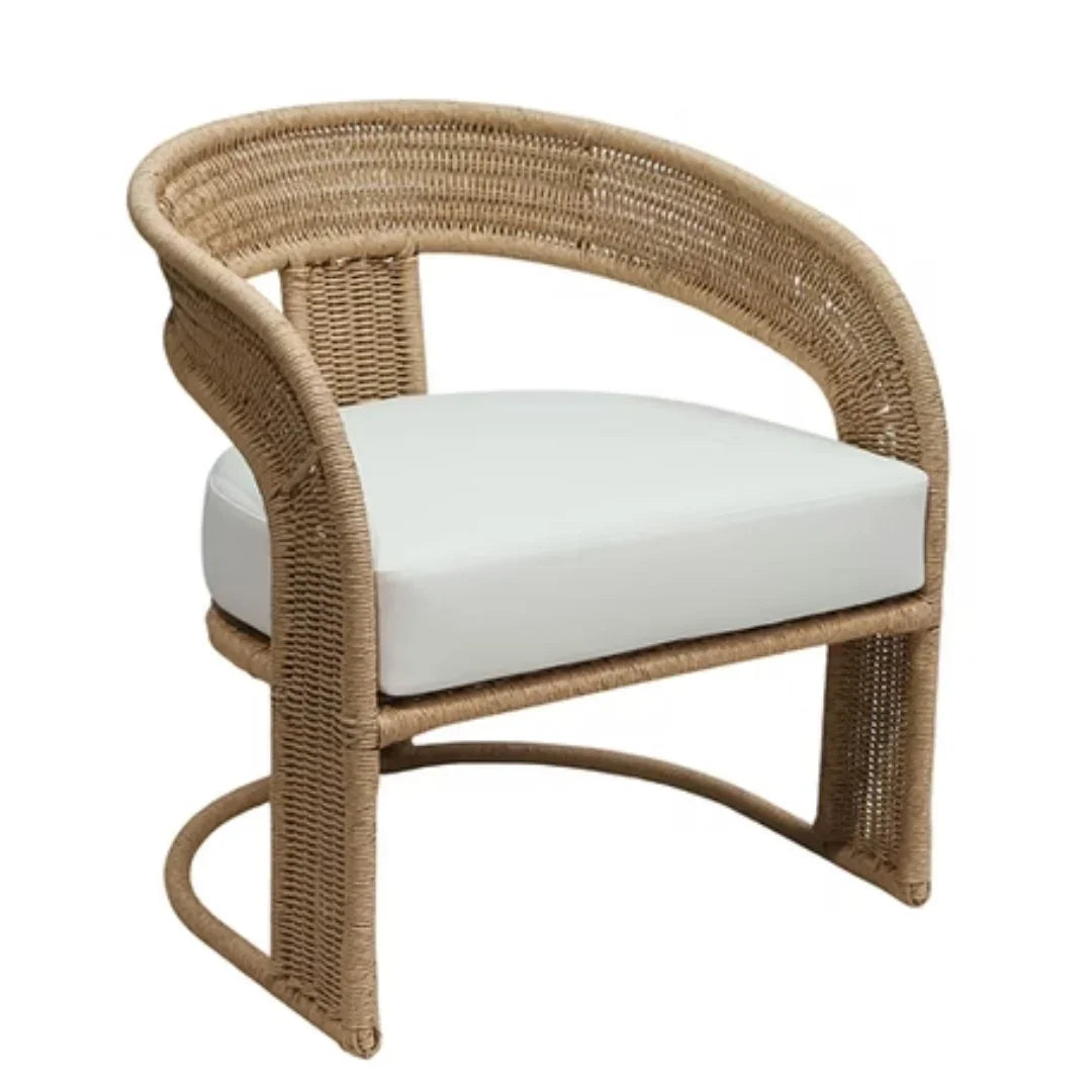 Curved Outdoor Barrel Chair