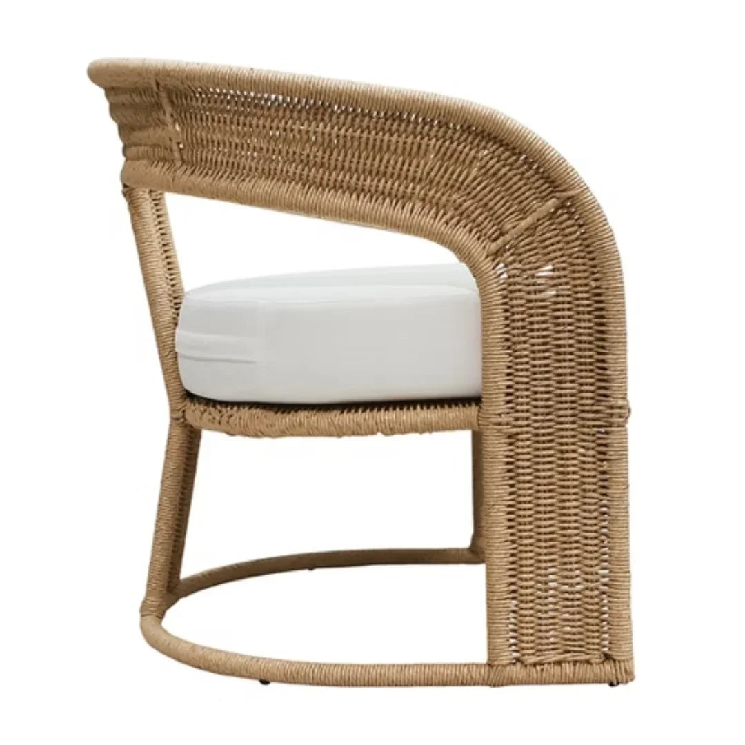 Curved Outdoor Barrel Chair