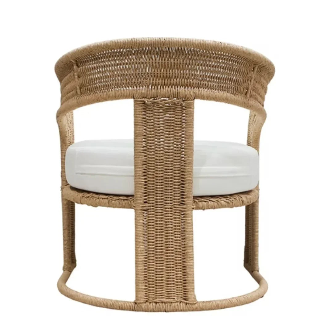 Curved Outdoor Barrel Chair