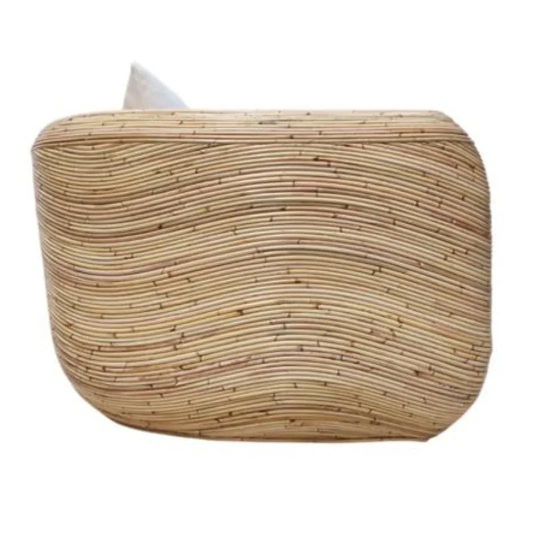 Wavy Rattan Accent Chair