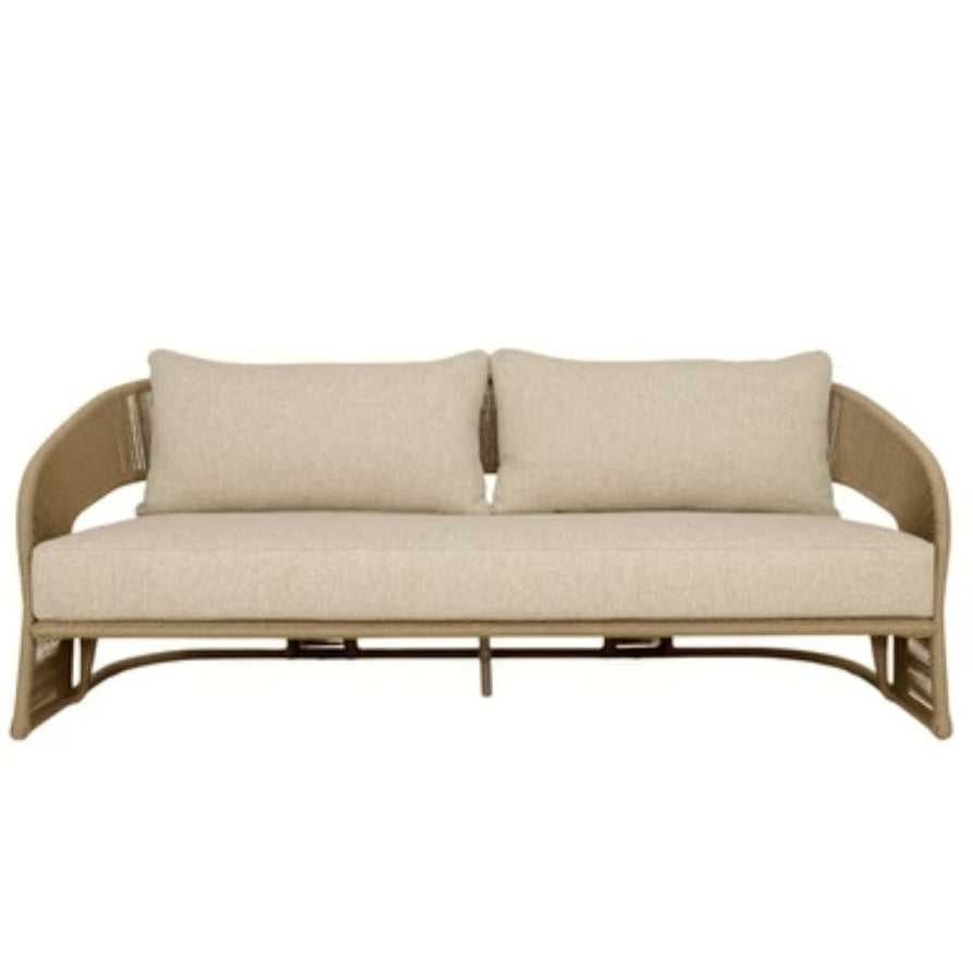 Solara Curved Rope Woven Outdoor Sofa