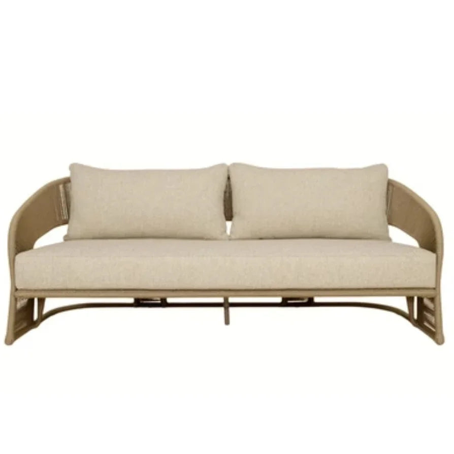Solara Curved Rope Woven Outdoor Sofa