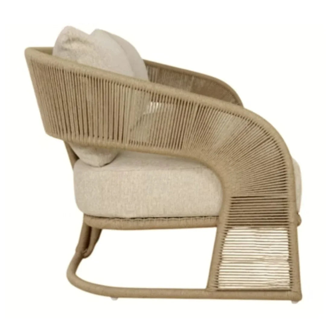 Solara Curved Rope Woven Outdoor Sofa