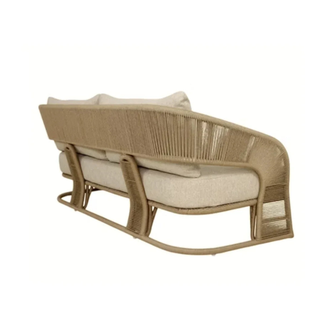 Solara Curved Rope Woven Outdoor Sofa