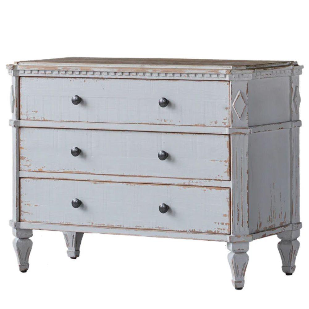 Swedish Distressed White Dresser Swedish Distressed White Dresser
