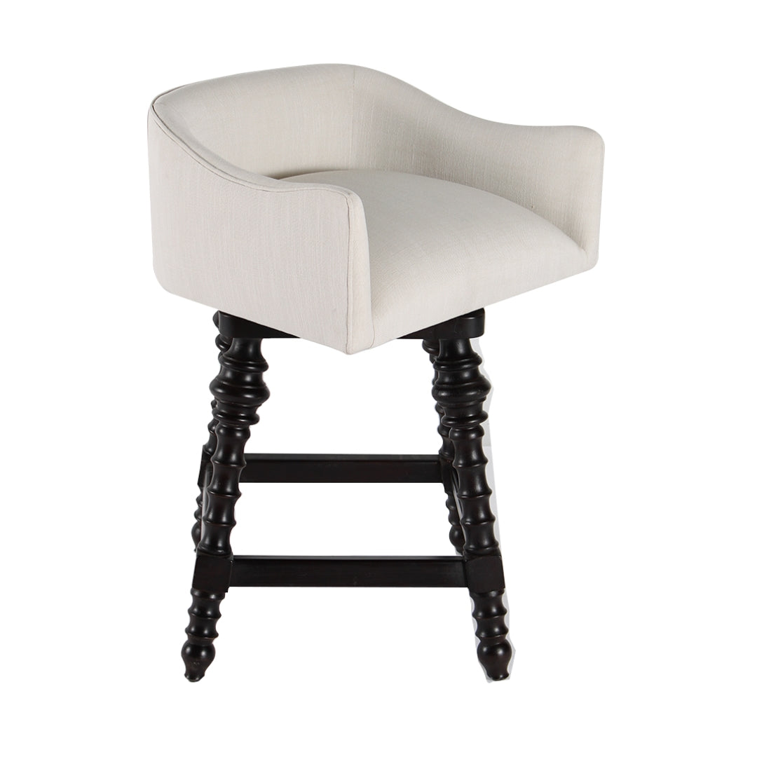 Swivel Turned Legs Counter Stool