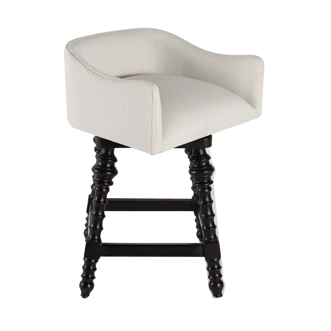 Swivel Turned Legs Counter Stool