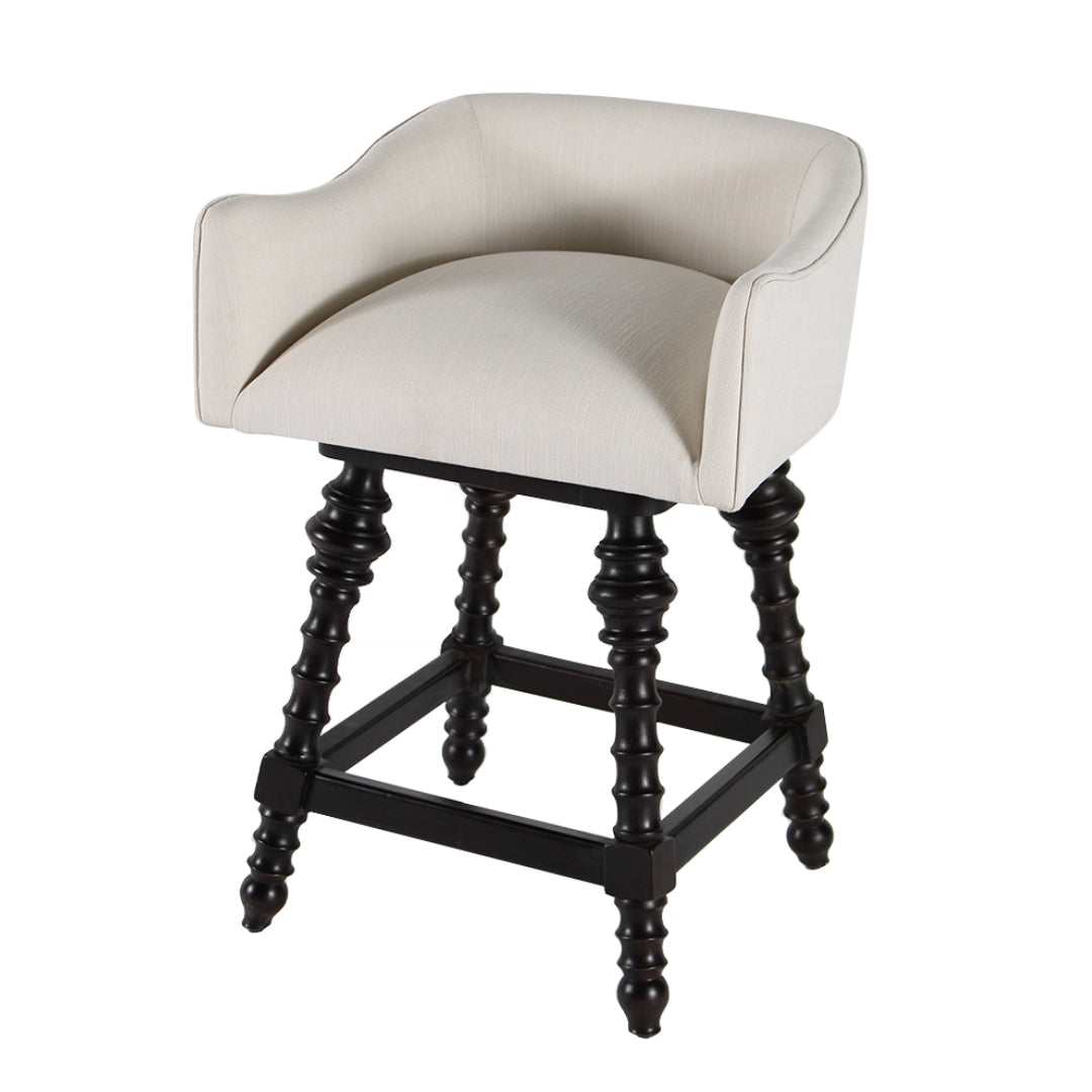Swivel Turned Legs Counter Stool