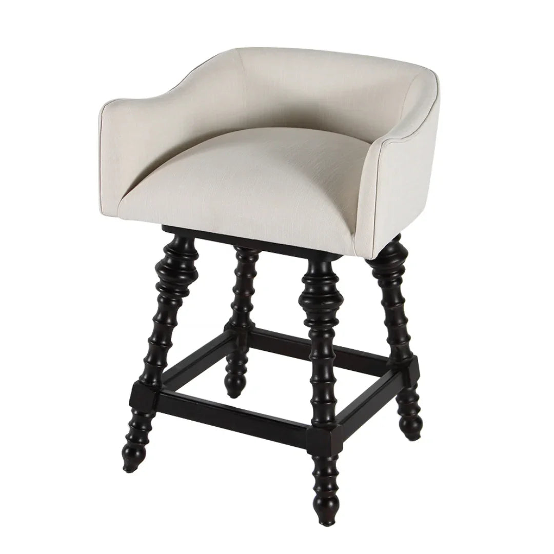 Swivel Turned Legs Counter Stool