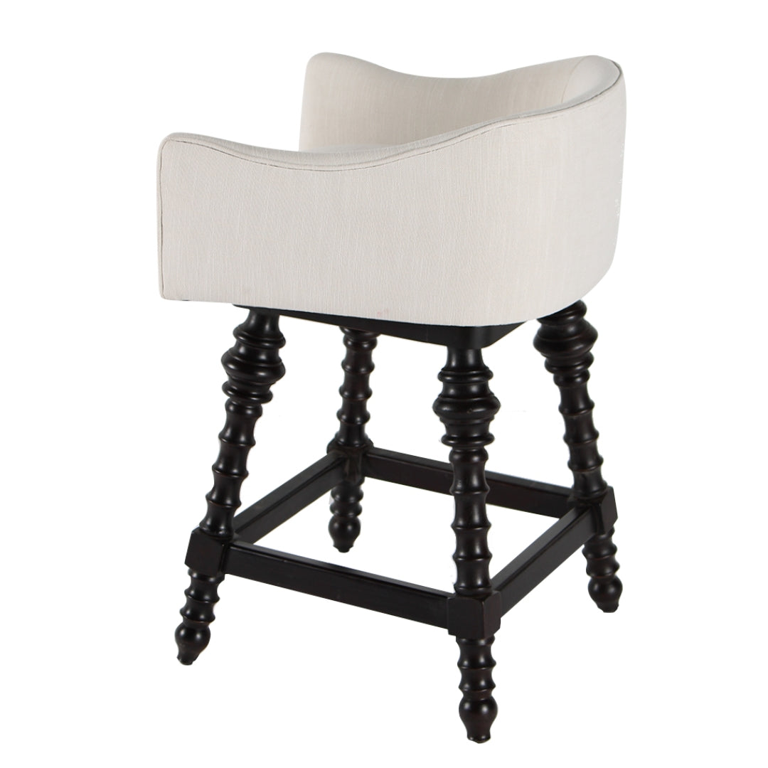 Swivel Turned Legs Counter Stool