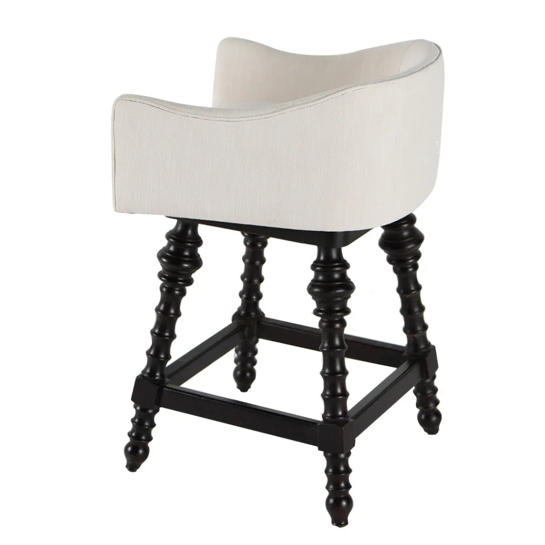 Swivel Turned Legs Counter Stool
