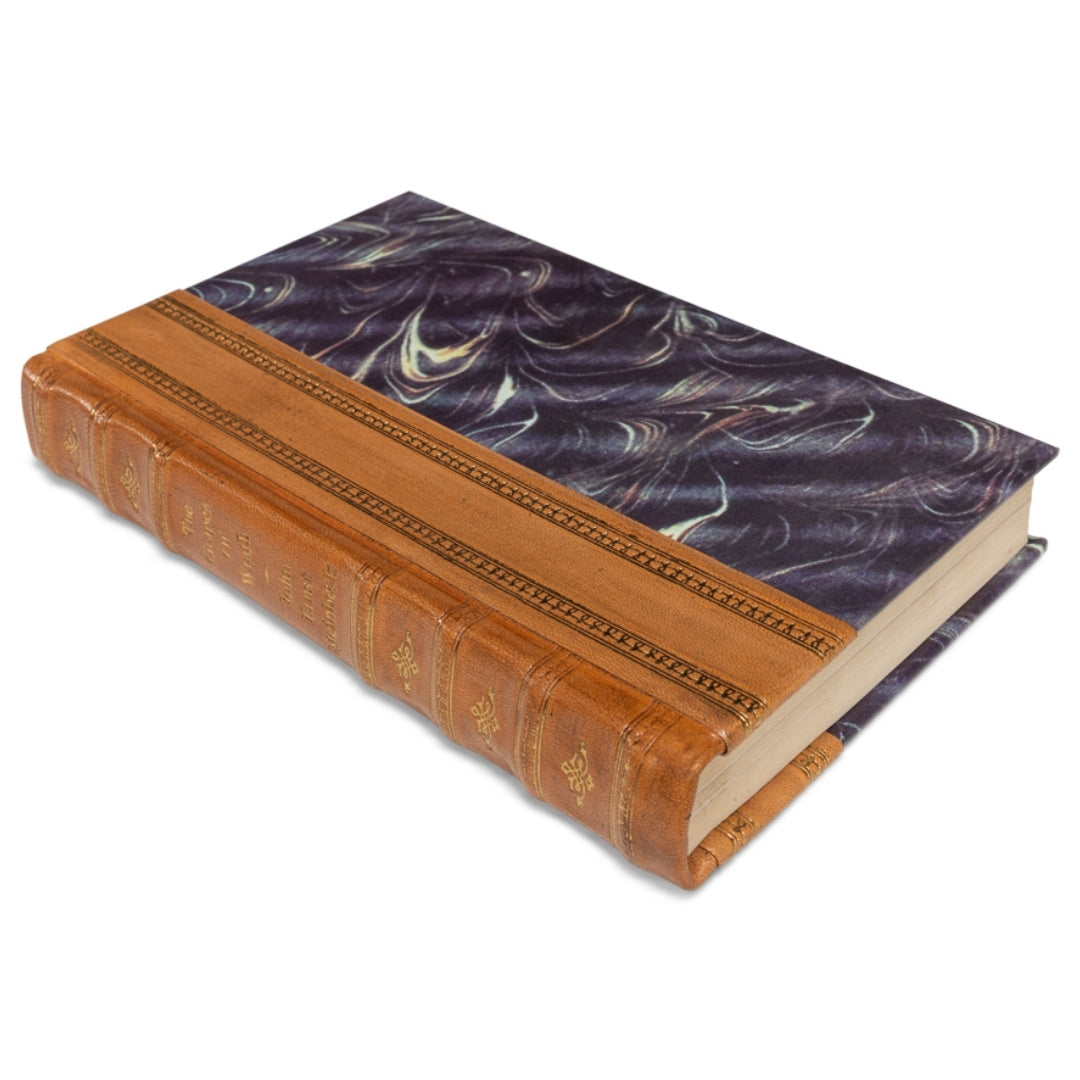 Decorative Gilt-Spine Faux Books, Set of 24