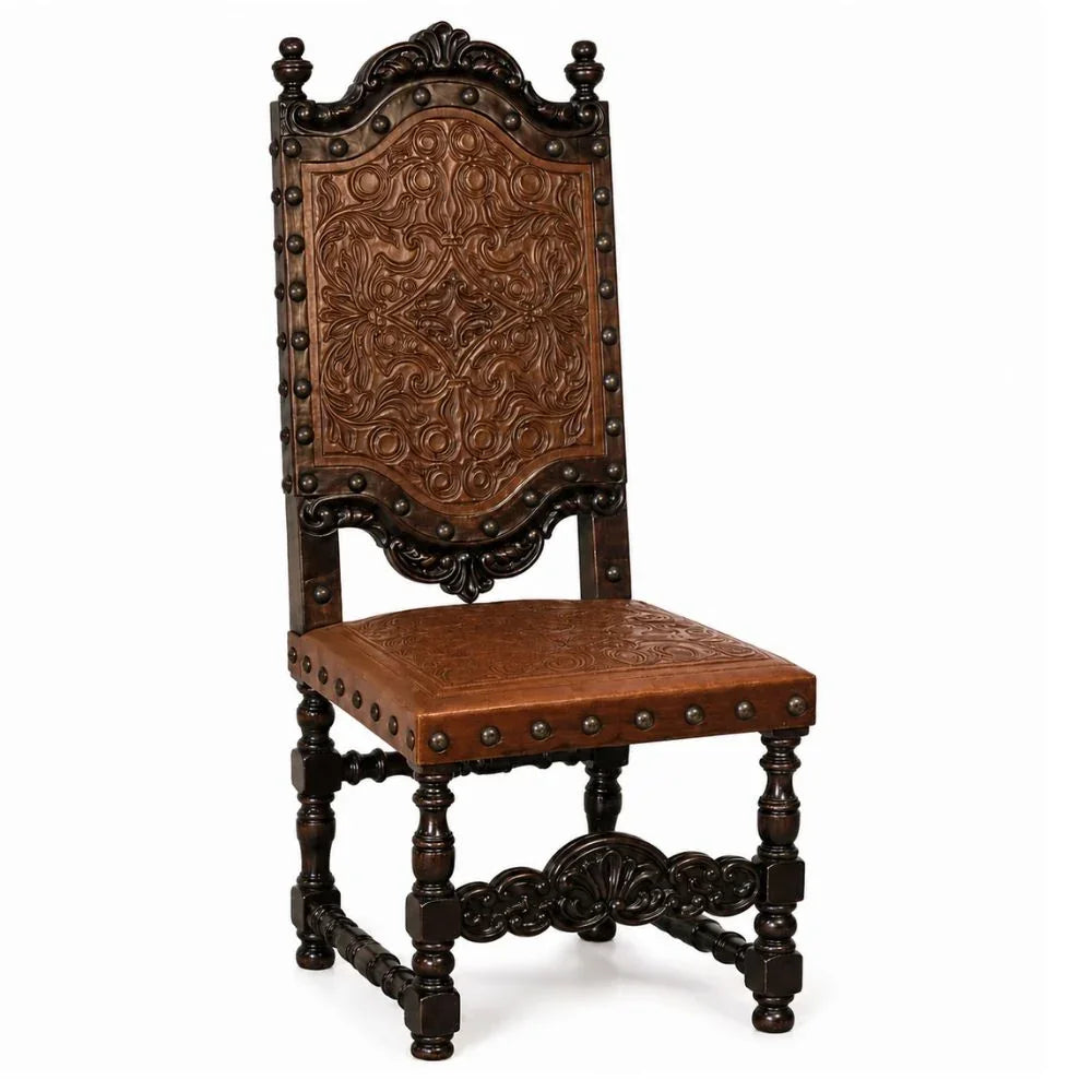 Del Rey Stallion Spanish Leather Dining Chair