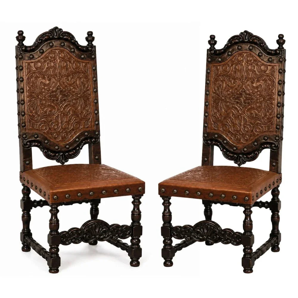 Del Rey Stallion Spanish Leather Dining Chair