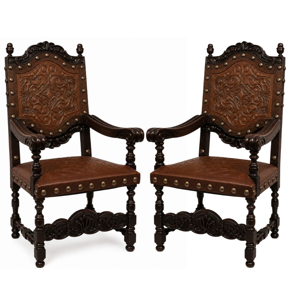 Del Rey Stallion Spanish Leather Armchair