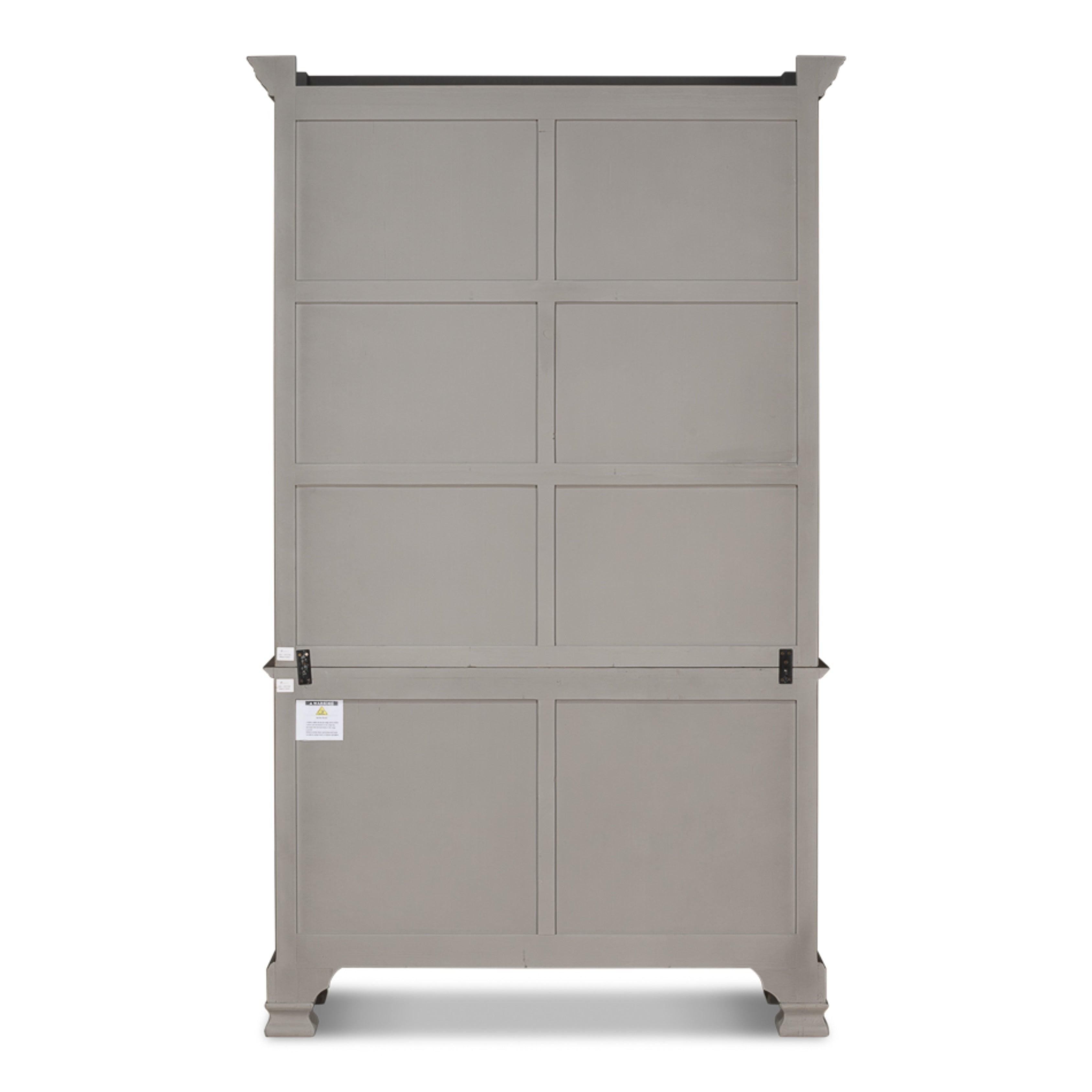 Charcoal and Gold Trimmed Directoire Cabinet