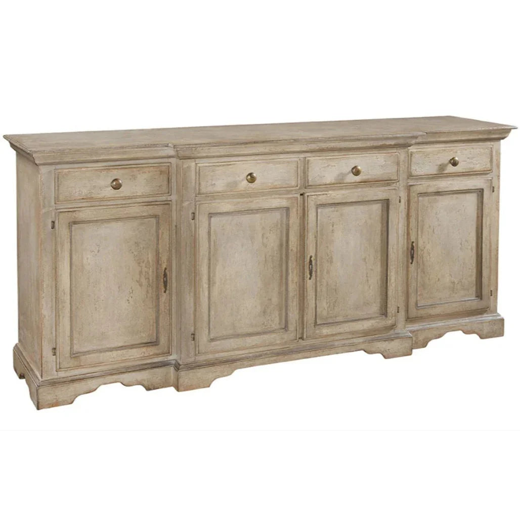 Italian Villa Paneled Sideboard Buffet