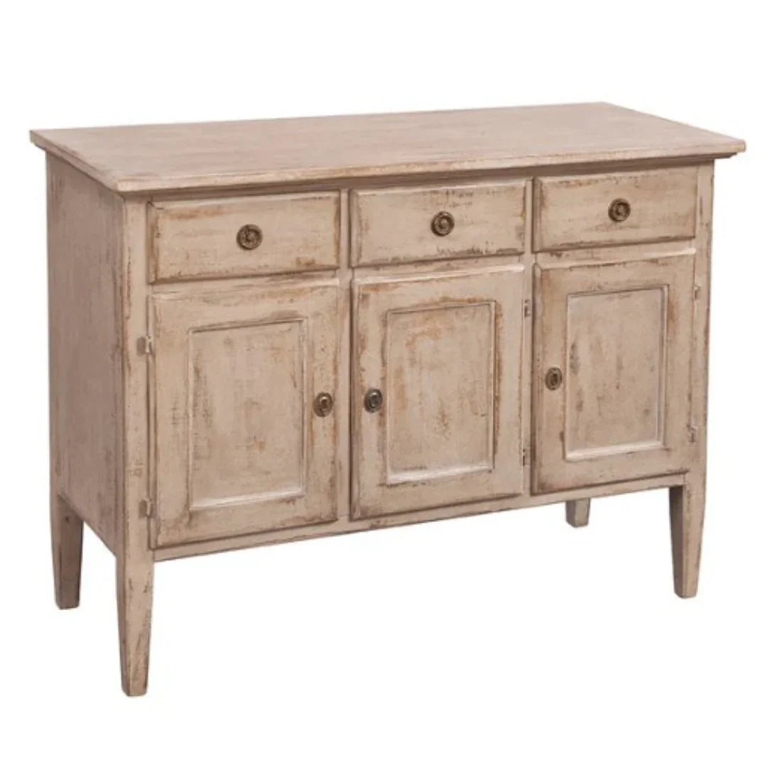 Rustic Cream Farmhouse Sideboard