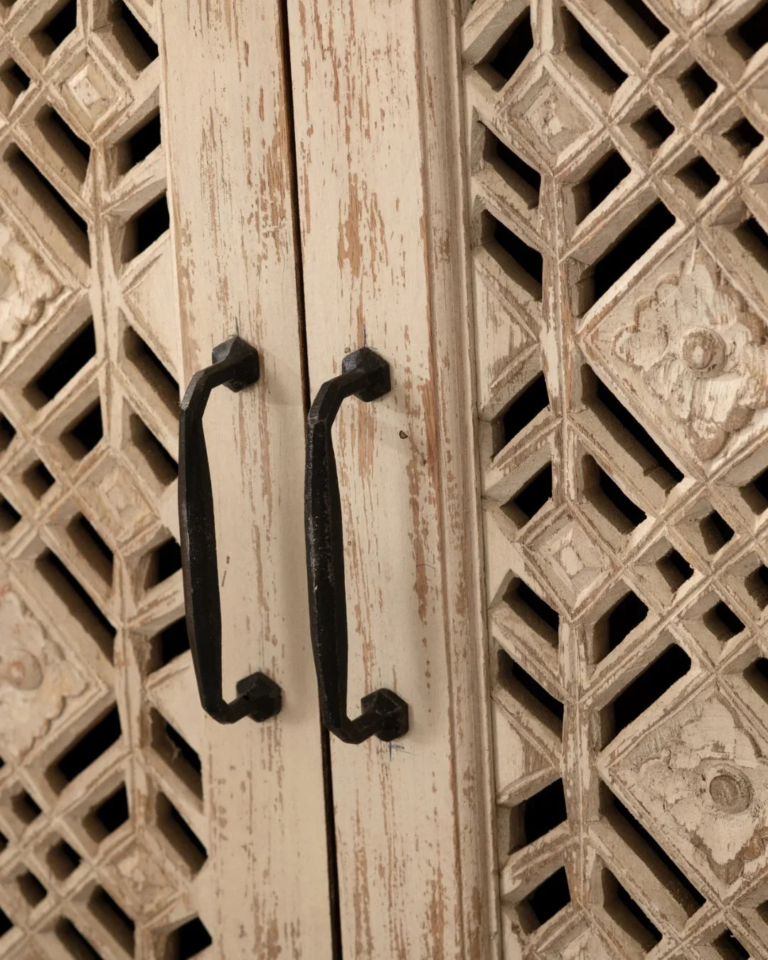 Natural Boho Geometric Sideboard