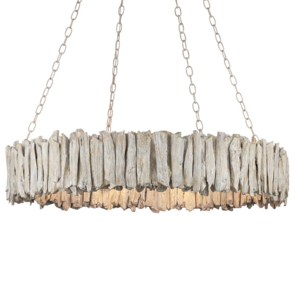 Natural Driftwood Ring Chandelier