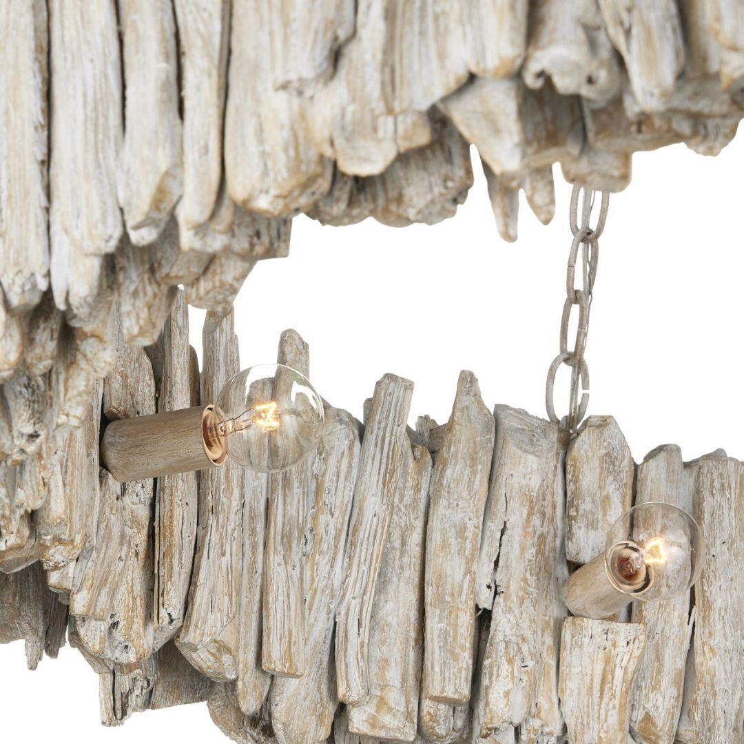 Natural Driftwood Ring Chandelier