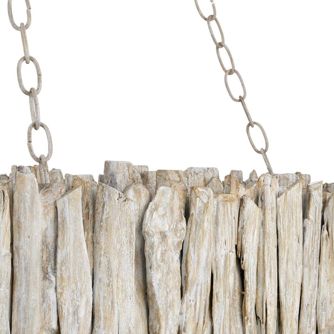 Natural Driftwood Ring Chandelier