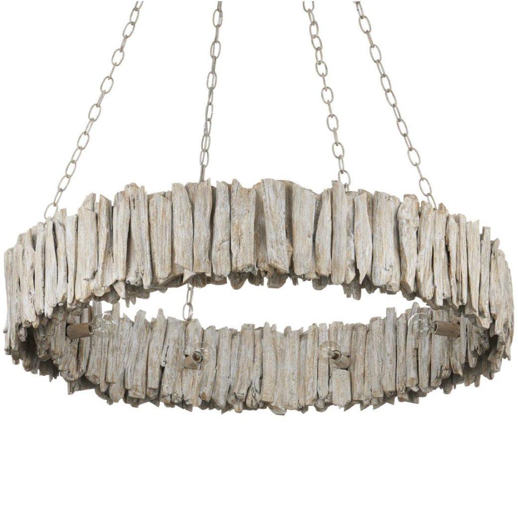Natural Driftwood Ring Chandelier