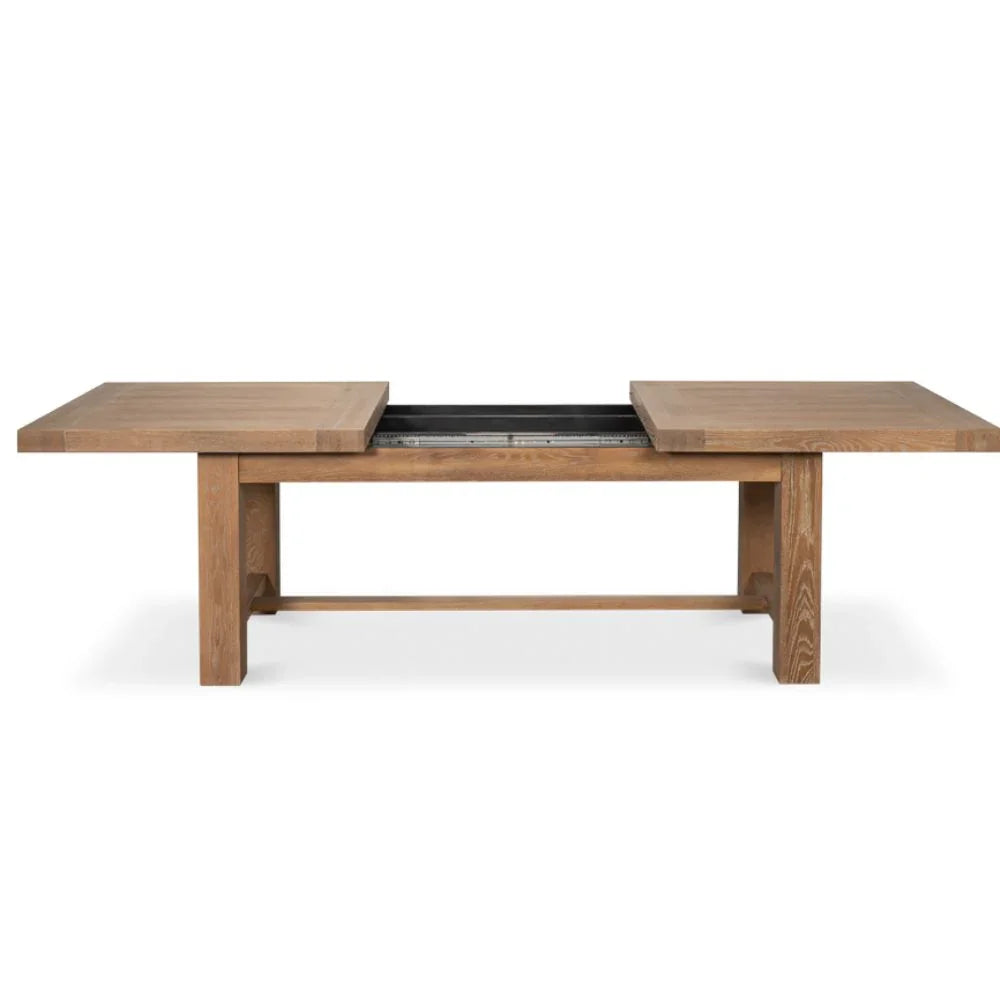 Dusty Oak Bauhaus Oak Extendable Dining Table
