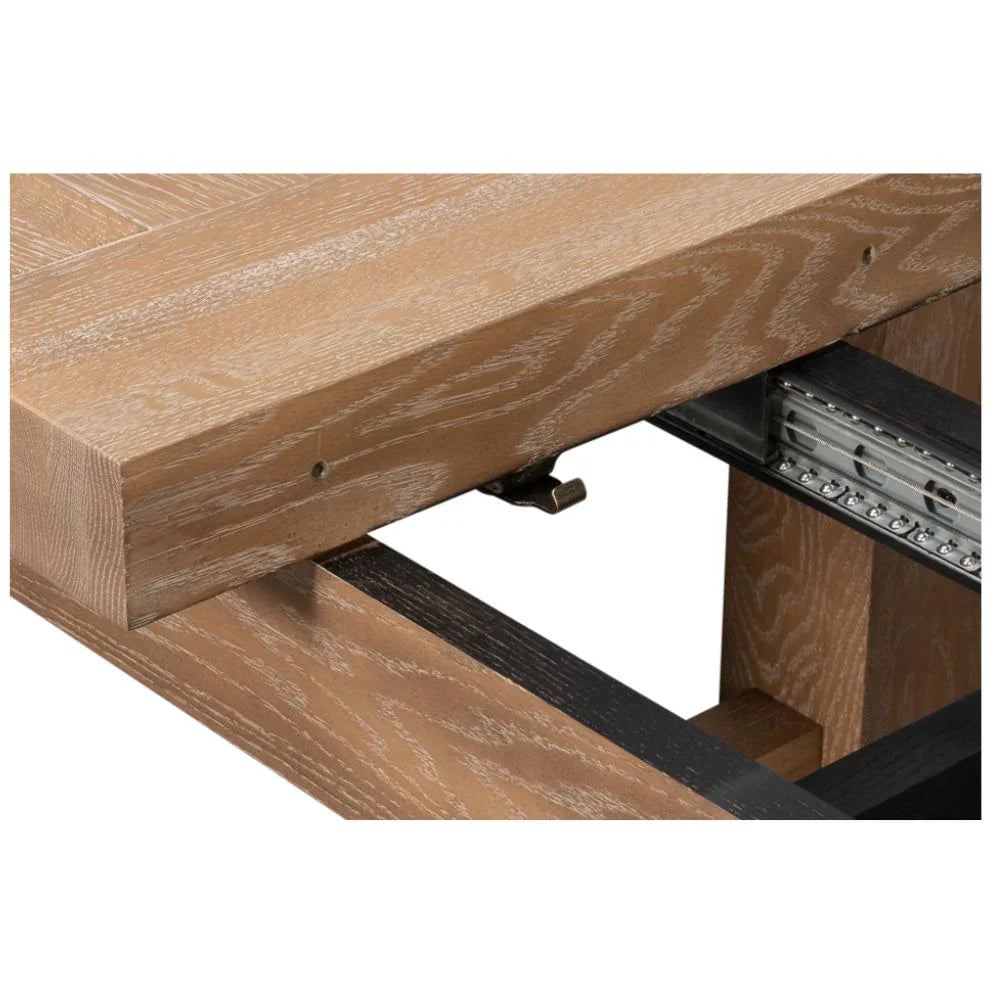 Dusty Oak Bauhaus Oak Extendable Dining Table