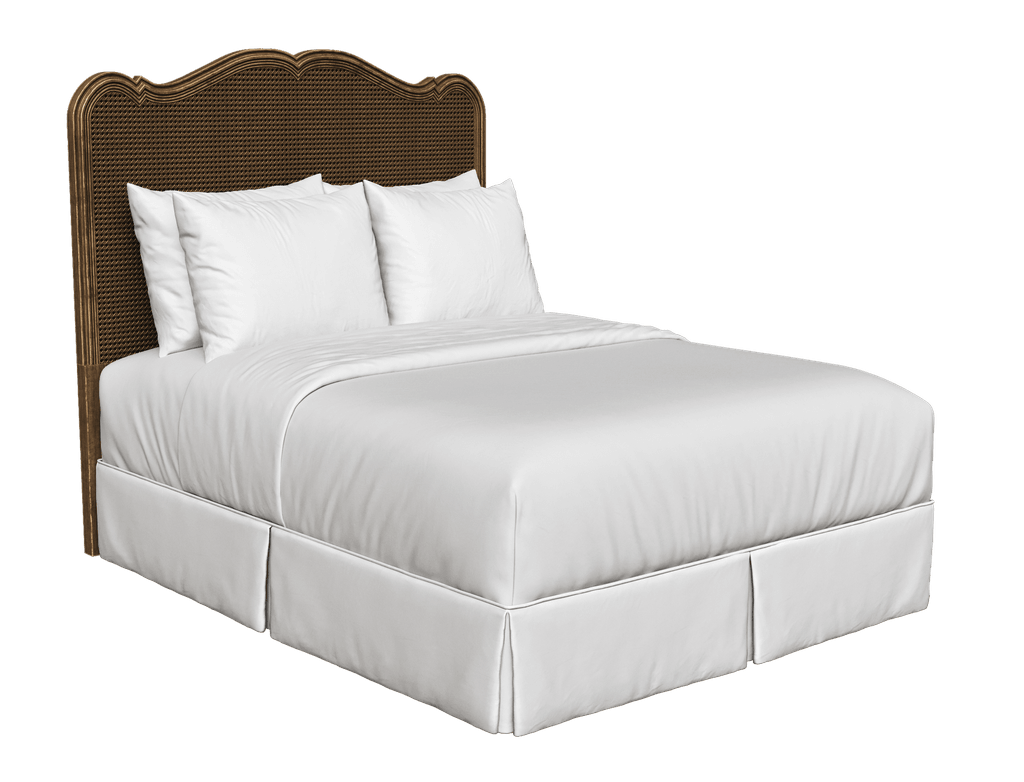 French Country Curvy Cane Headboard