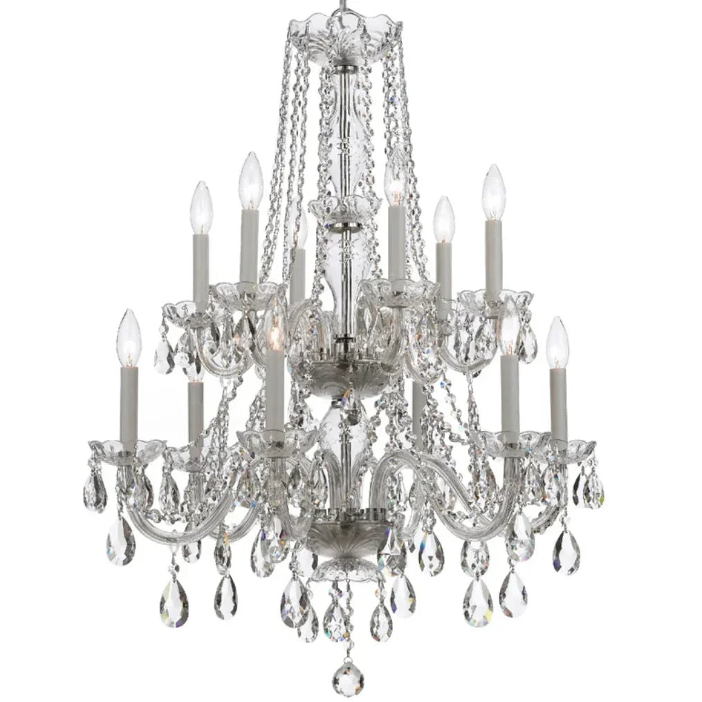Grand Palais Silver Crystal Chandelier