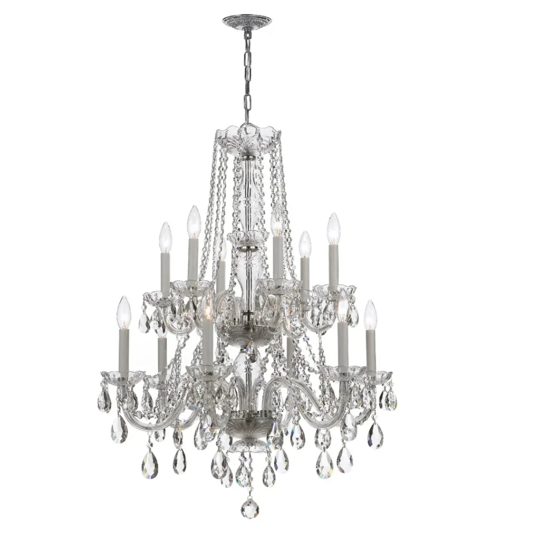 Grand Palais Silver Crystal Chandelier