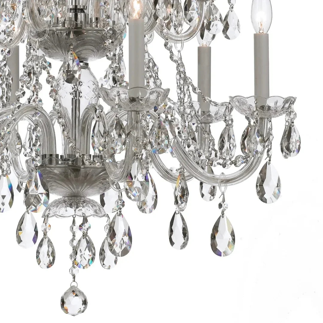 Grand Palais Silver Crystal Chandelier