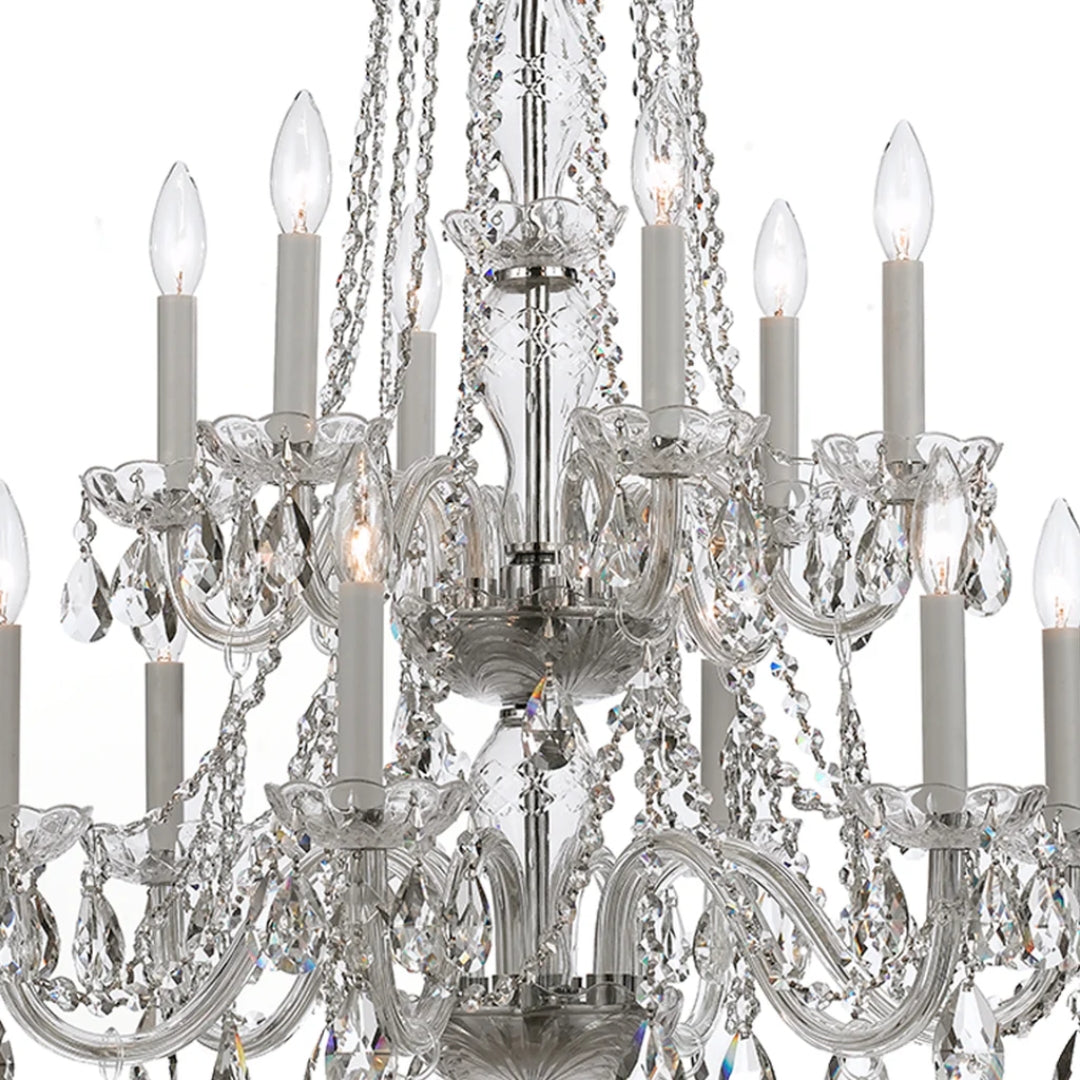 Grand Palais Silver Crystal Chandelier