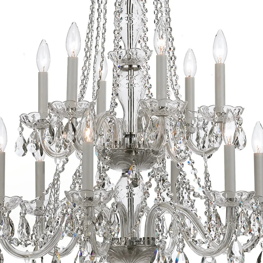 Grand Palais Silver Crystal Chandelier