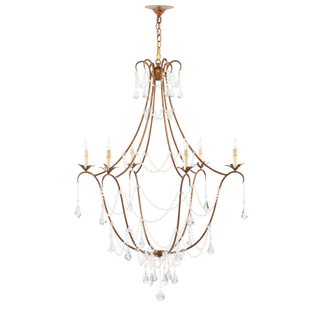 Princess Ann Gold Crystal Chandelier