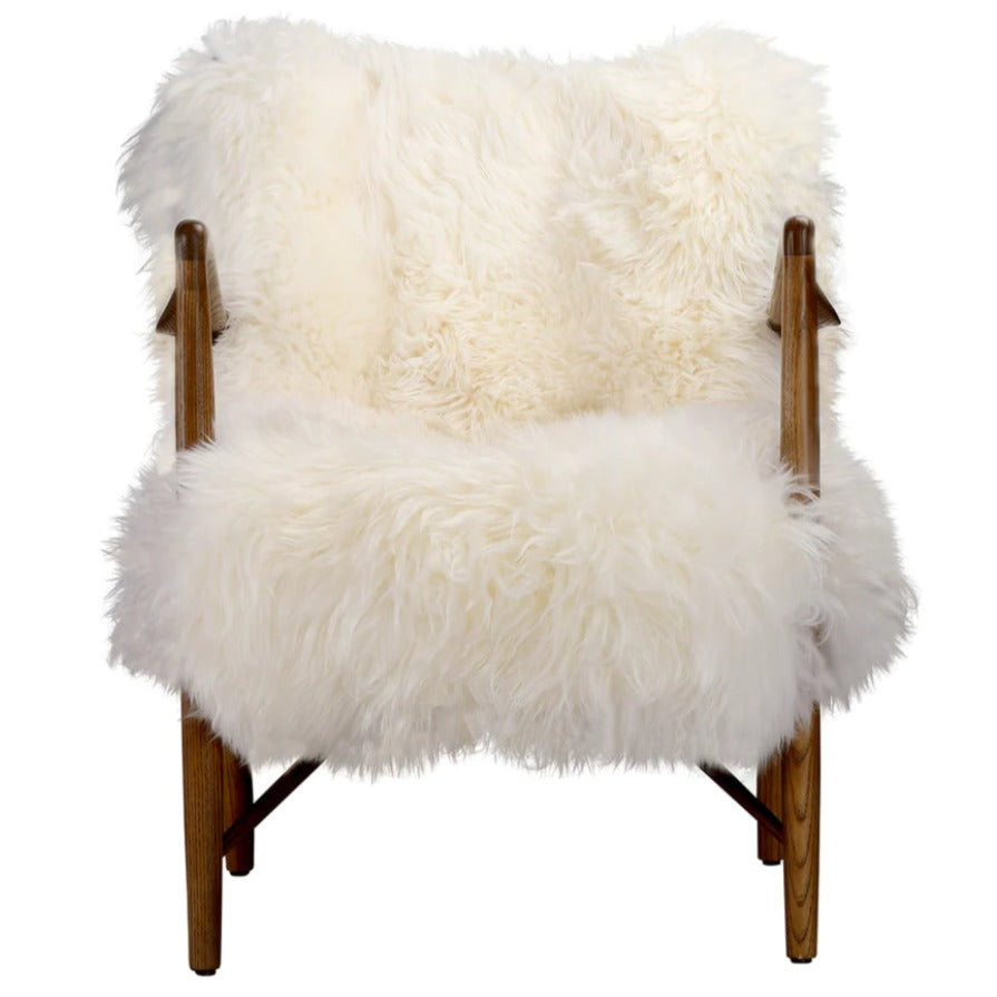 Modern Boho Sheepskin Chair