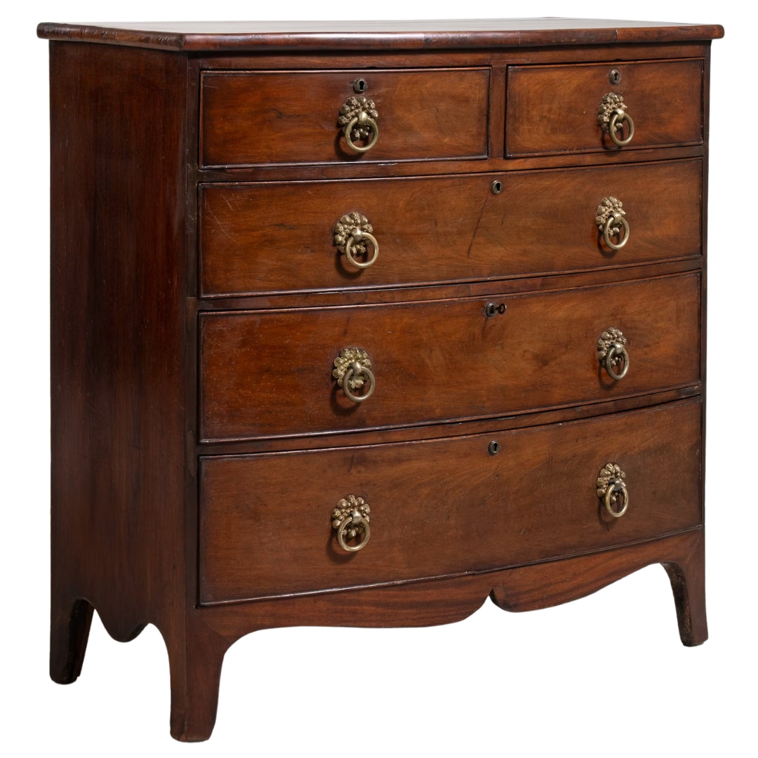 English Heritage Mahogany Antique Chest, Circa 1850