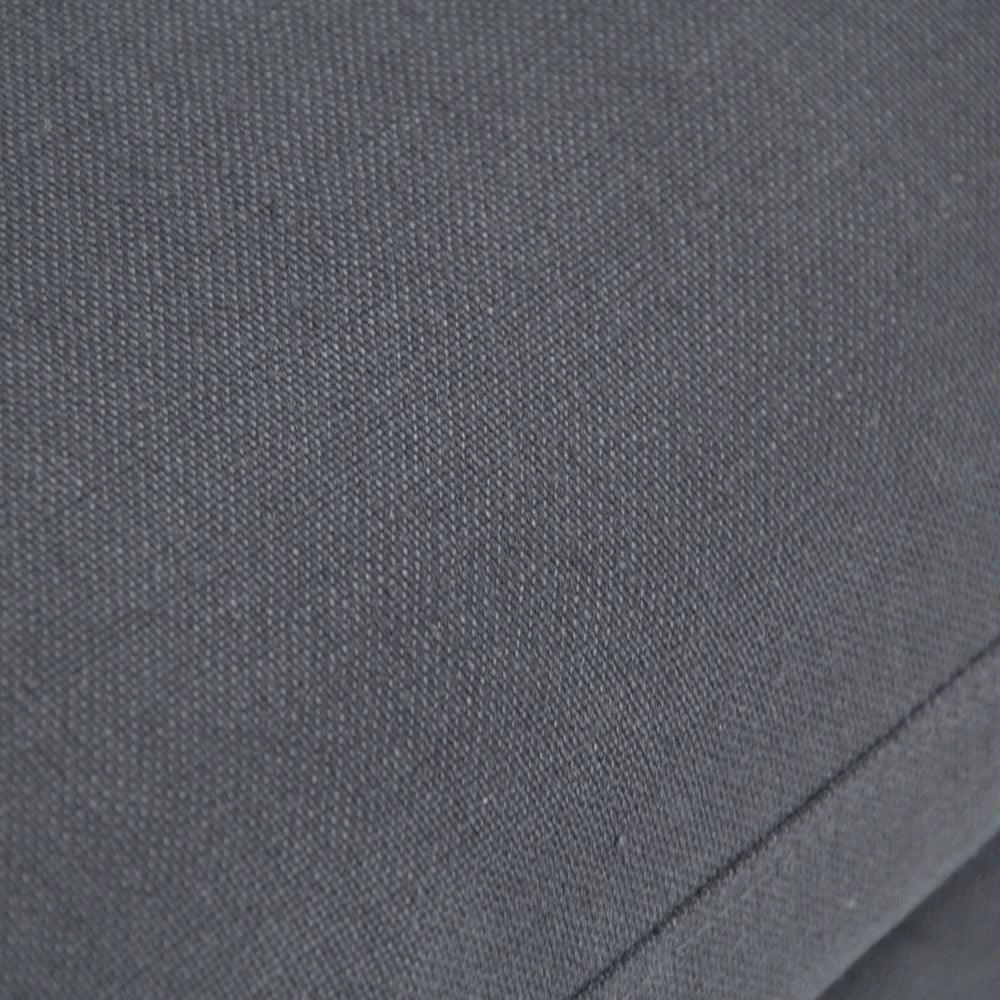 Navy Blue Linen Cabriole Arm Sofa