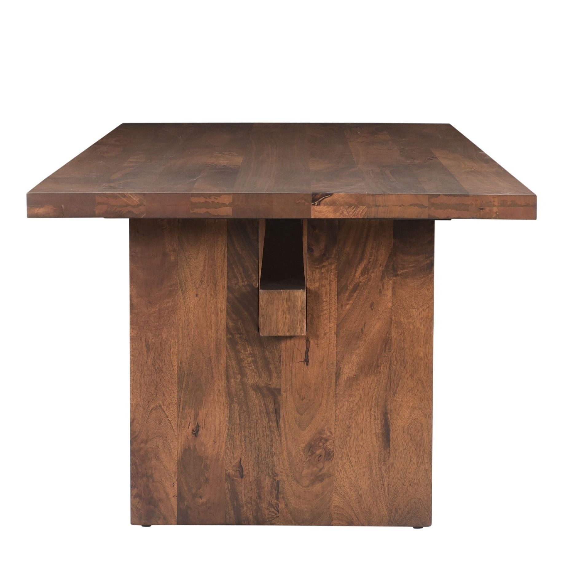 Honey Brown Slab Legged Dining Table