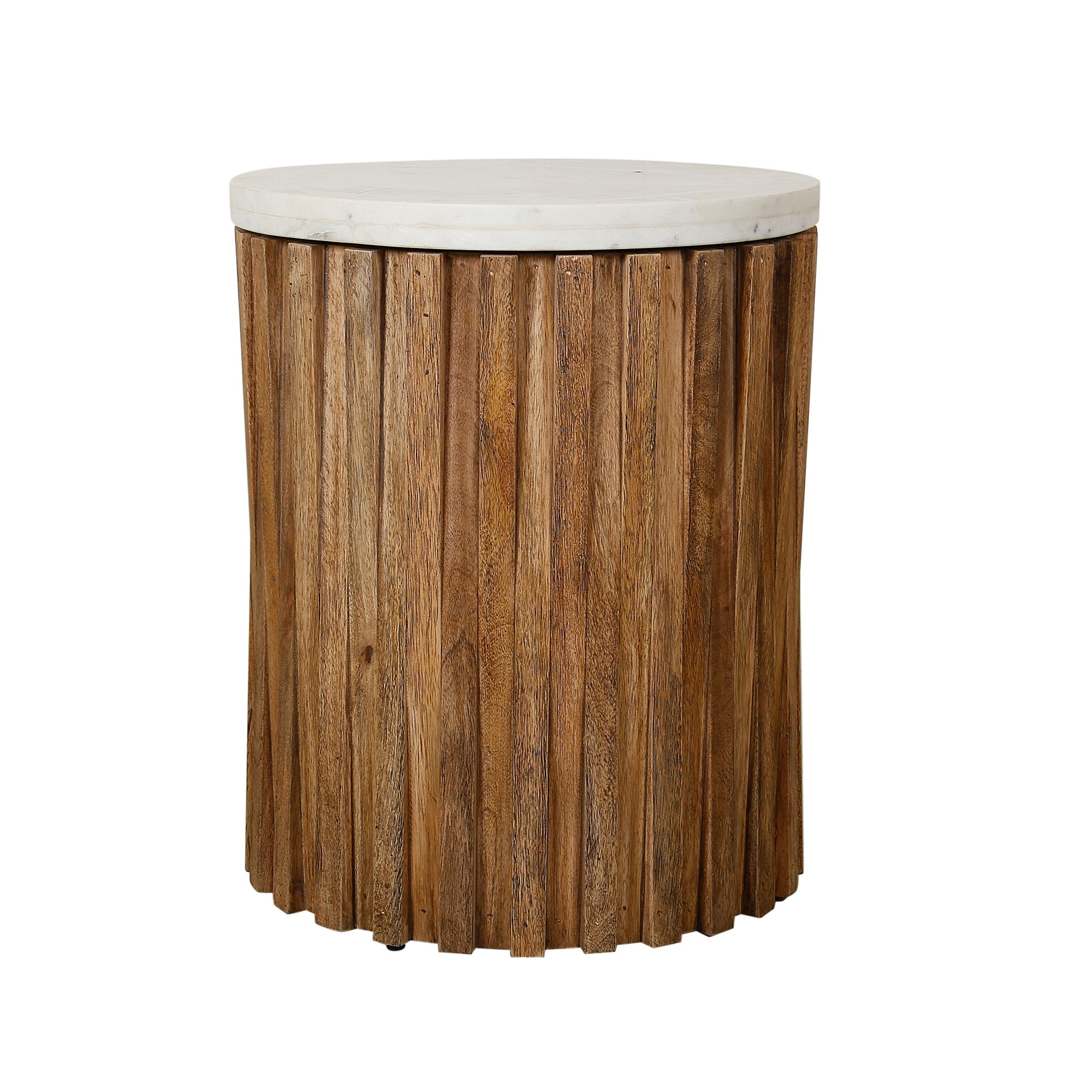 Groot Marble Top Accent Table