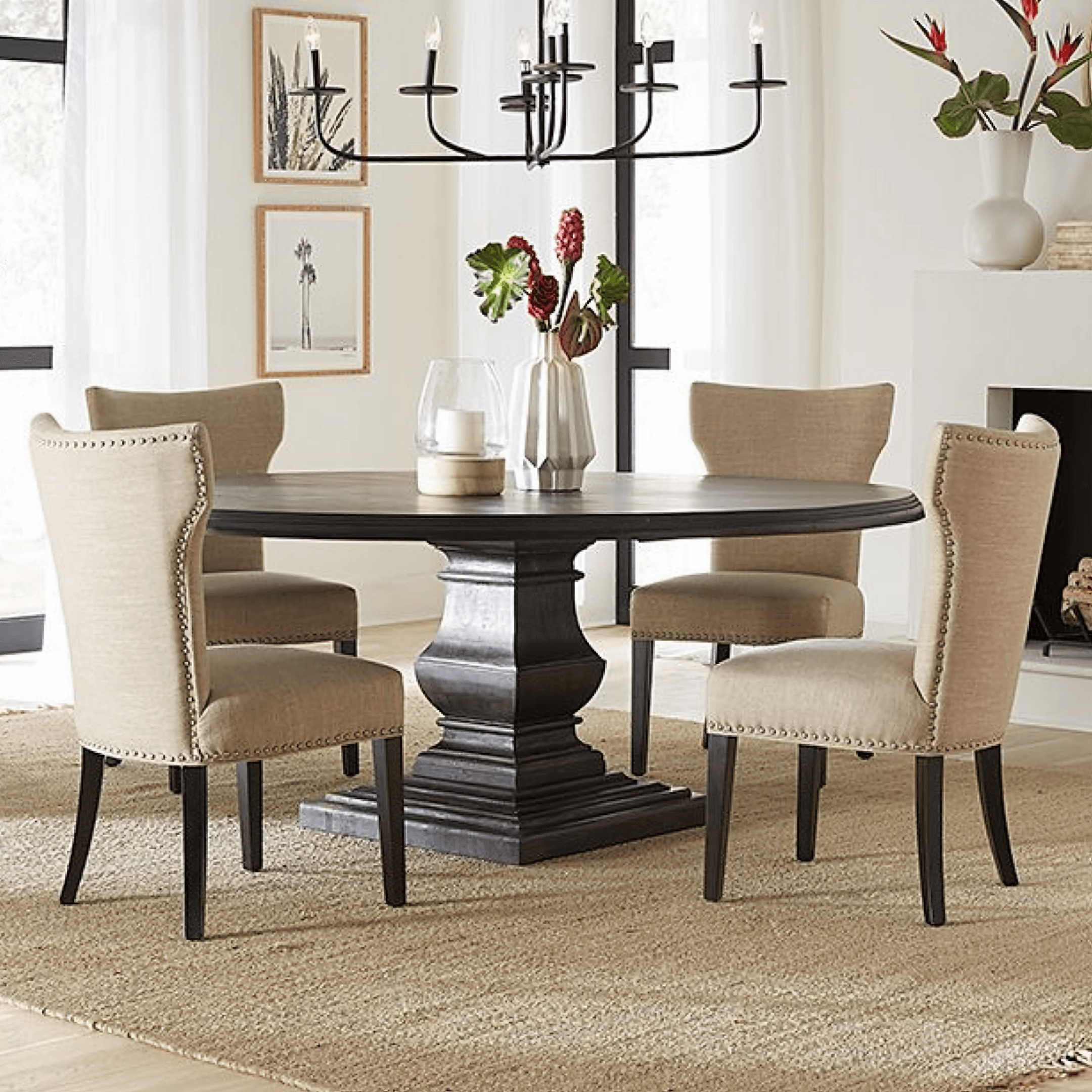 Nimes French Pedestal Dining Table