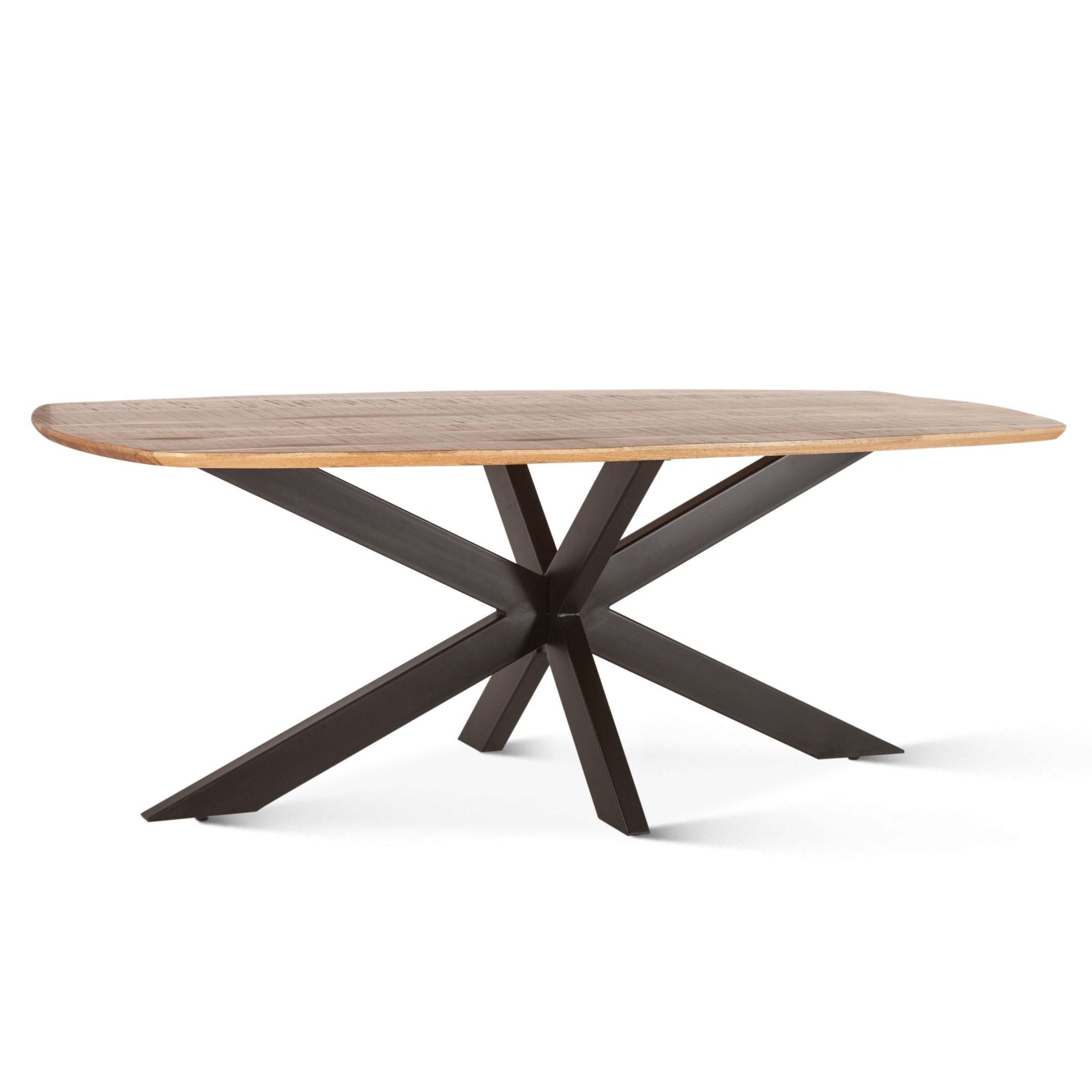 Industrial Chic X Base Dining Table