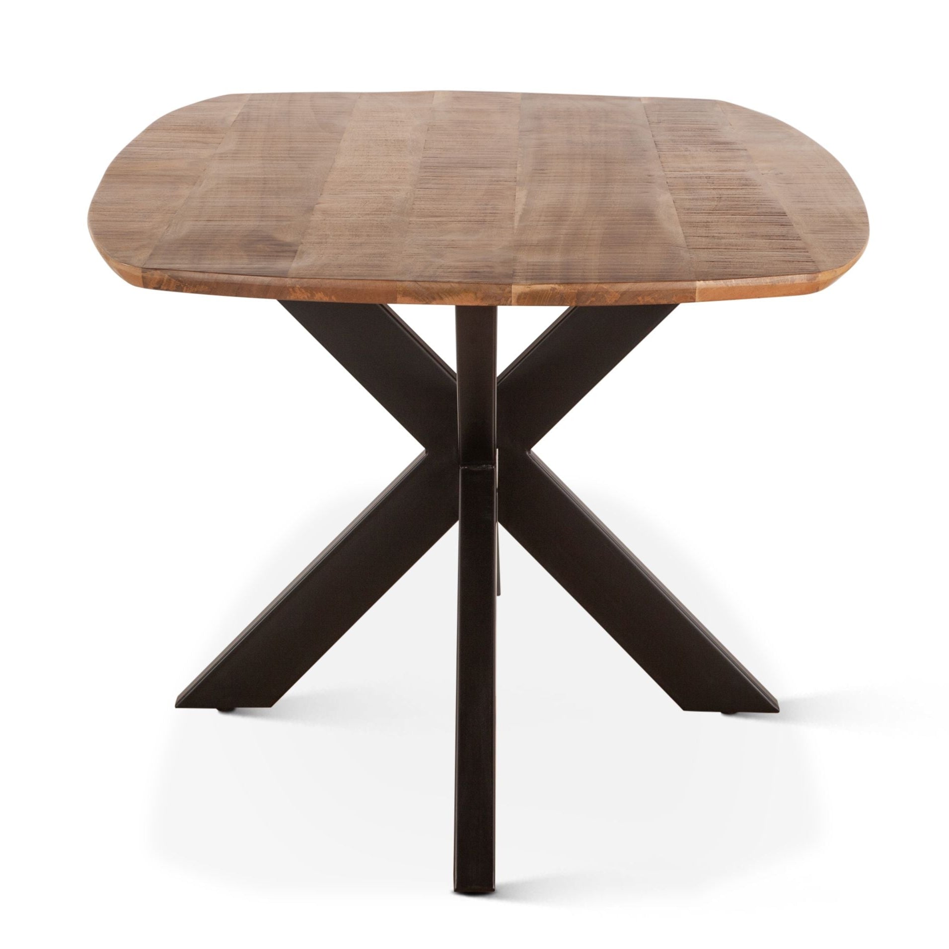 Industrial Chic X Base Dining Table