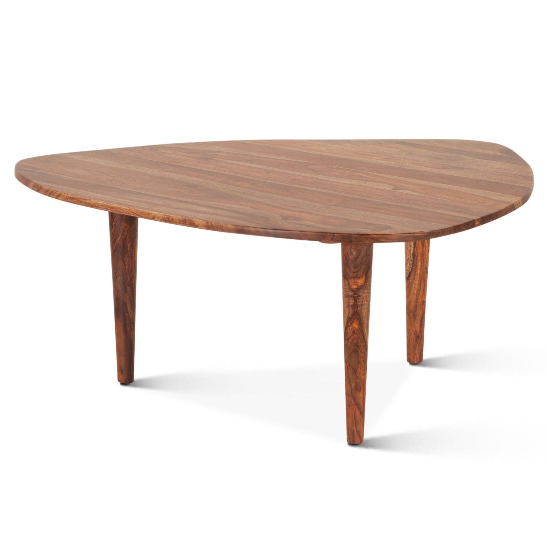 Mid Century Natural Wood Coffee Table