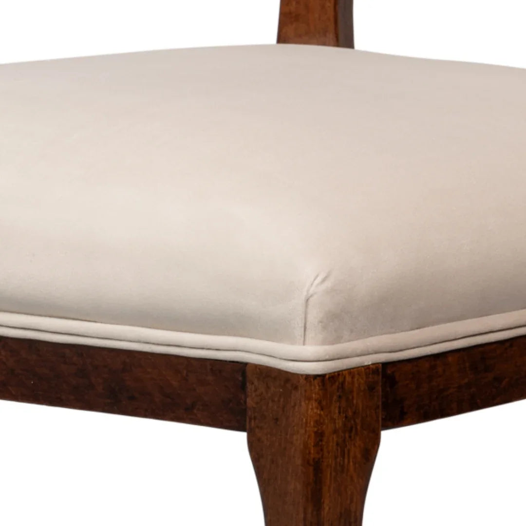 Regal Cane Back Walnut Stained Chairs - Pair