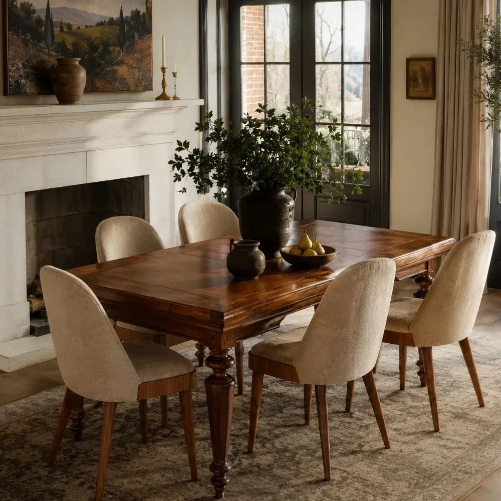 Firenze Parquet Extendable Dining Table
