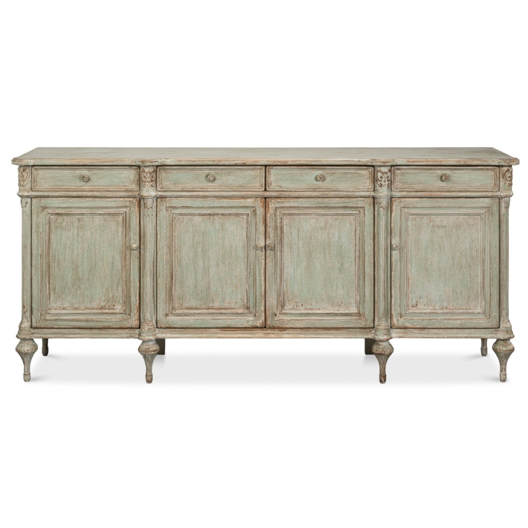 Fleur Distressed Sage Country Sideboard