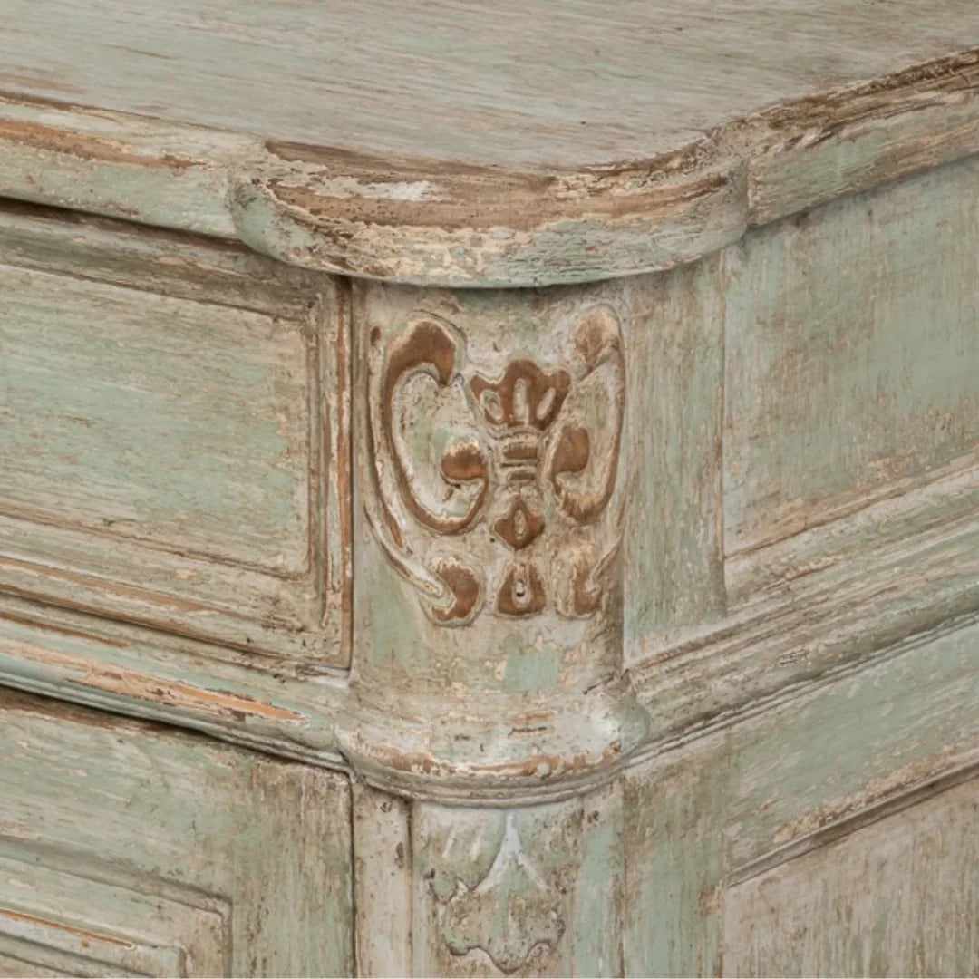 Fleur Distressed Sage Country Sideboard