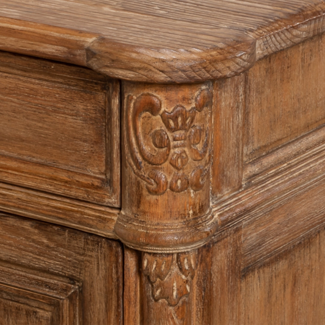 Fleur Natural Brown Country Sideboard